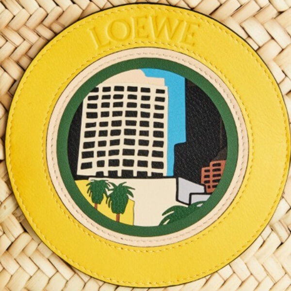 ロエベ L.A. シリーズ バスケットバッグ コピー (ヤシの葉&カーフ) A223S92X16